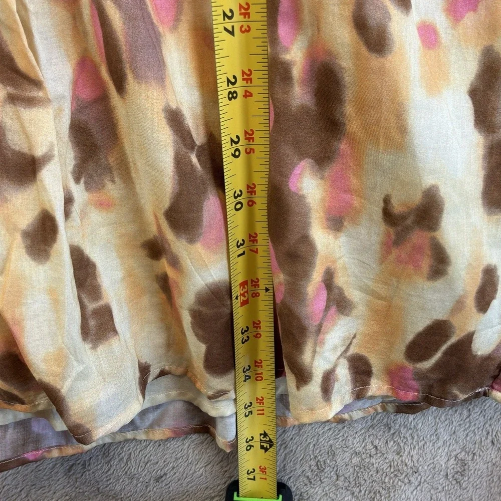 NEW Banana Republic Voile Mini Dress M Multi Dot Ruched Pockets NWT - Picture 5 of 8